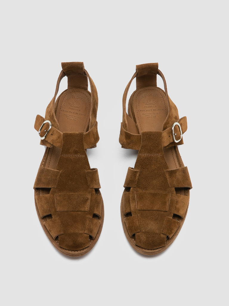 LEXIKON 536 - Brown Suede Sandals-hover