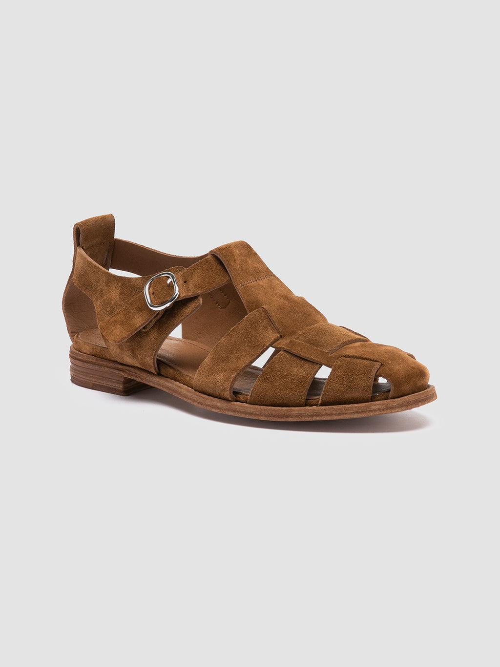 LEXIKON 536 - braune Sandalen aus Wildleder - image 3,side view