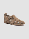 LEXIKON 536 - Taupefarbene Sandalen aus Wildleder - thumb image 3,side view