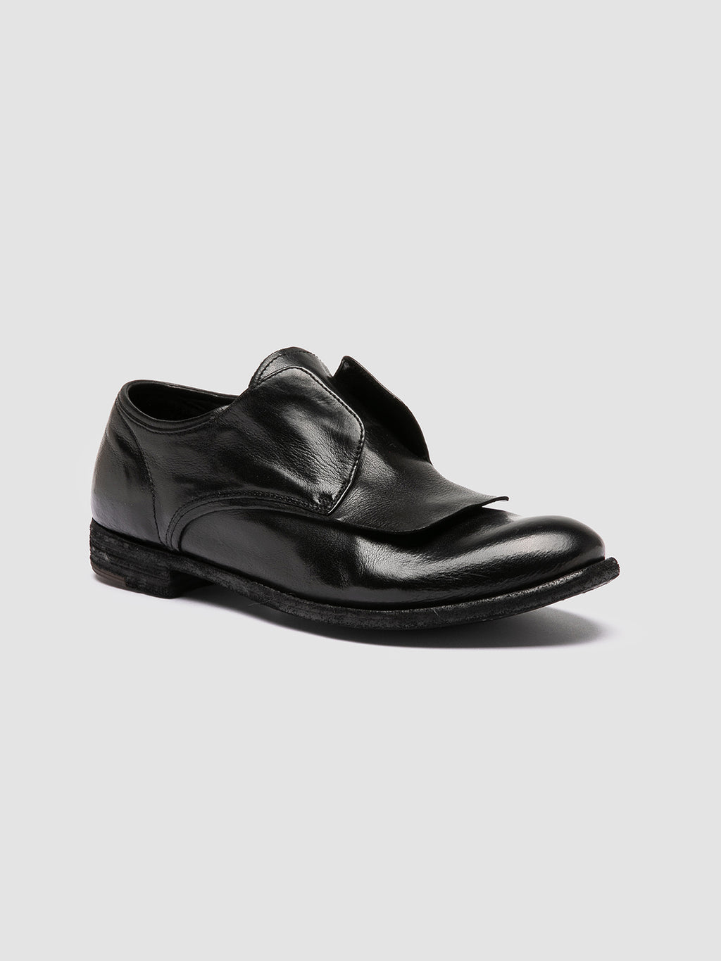 LEXIKON 550 - schwarze Derbyschuhe aus Leder - image 3,side view
