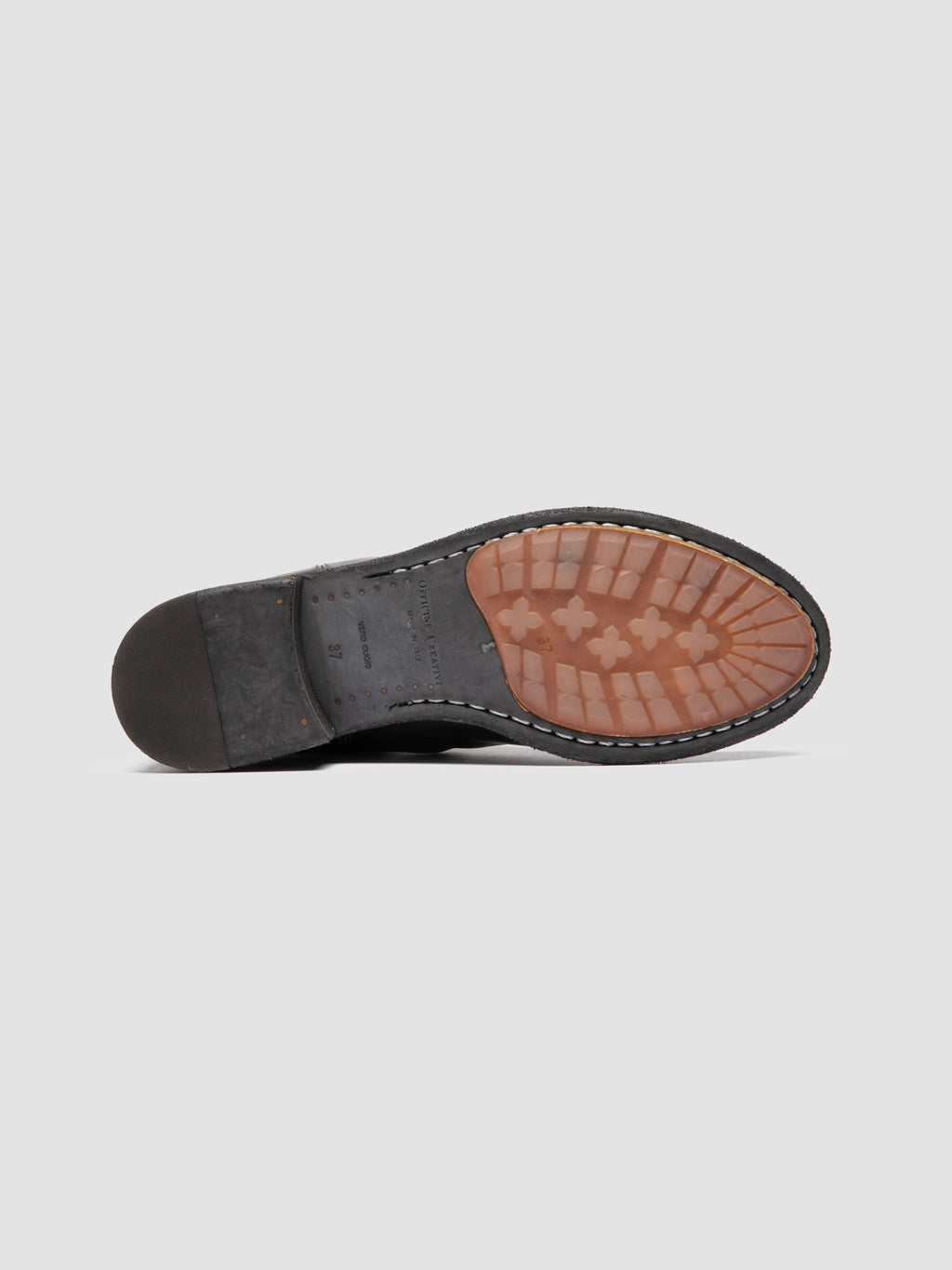 LISON 017 - Graue Chelsea-Stiefel aus Leder - image 5,side view