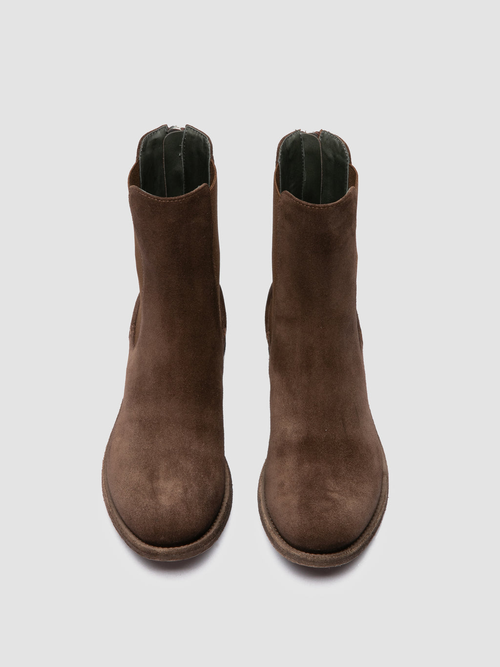 LISON 017 - Brown Suede Chelsea Boots - image 2,side view
