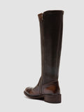 LISON 035 - Braune Stretch-Lederstiefel - thumb image 4,side view