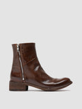 LISON 066 - Braune Lederstiefel mit Reißverschluss - thumb image 1,side view