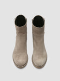 LISON 066 - Grey Suede Zipped Boots - thumb image 2,side view