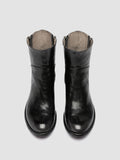 LISON 066 - Grey Leather Zipped Boots - thumb image 2,side view
