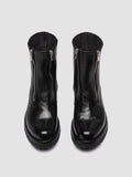 LORAINE 026 - schwarze Lederstiefel mit Reißverschluss - thumb image 2,side view