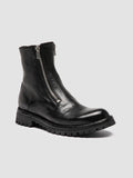 LORAINE 026 - schwarze Lederstiefel mit Reißverschluss - thumb image 3,side view