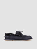 LOVE 101 - blaue Bootsschuhe aus Wildleder - thumb image 1,side view