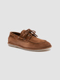 LOVE 101 - braune Bootsschuhe aus Wildleder - thumb image 3,side view