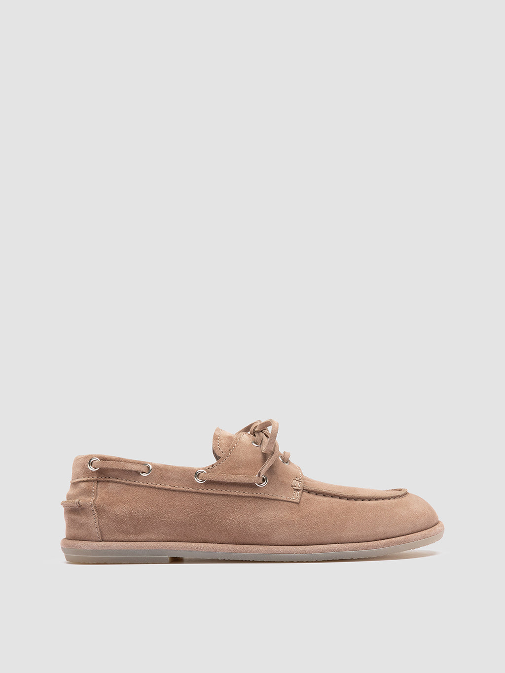 LOVE 101 - Taupe Suede Boat Shoes - image 1,side view