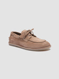 LOVE 101 - Taupe Suede Boat Shoes - thumb image 3,side view