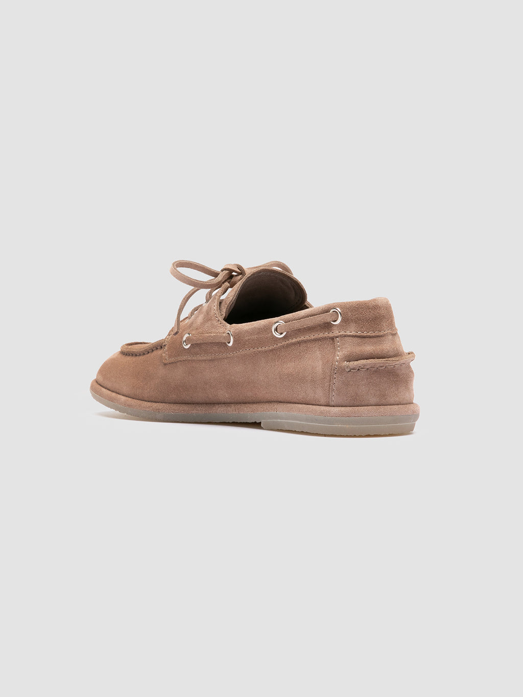 LOVE 101 - Taupe Suede Boat Shoes - image 4,side view