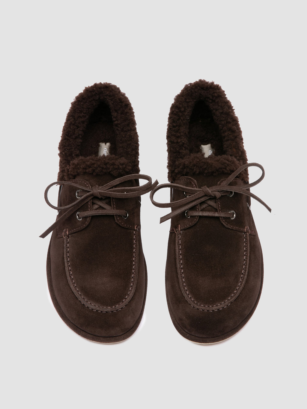 LOVE 103 - Brown Suede Boat Shoes - image 2,side view