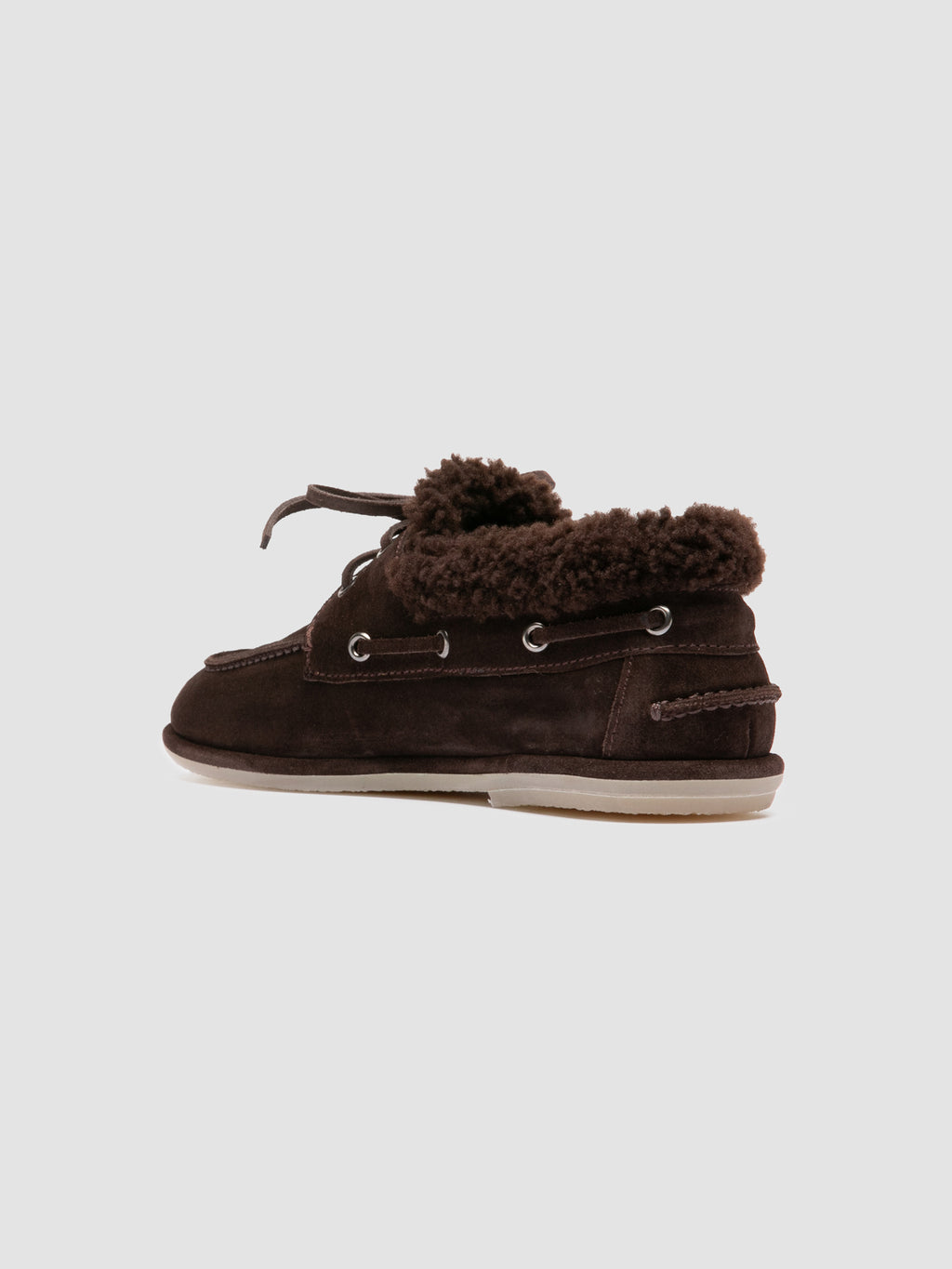 LOVE 103 - Brown Suede Boat Shoes - image 4,side view