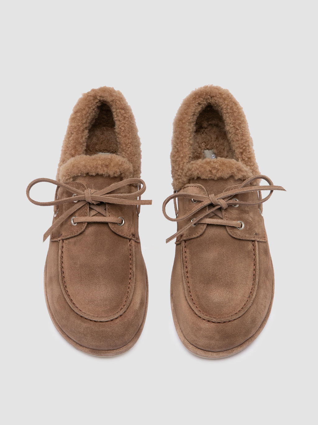 LOVE 103 - Brown Suede Boat Shoes - image 2,side view
