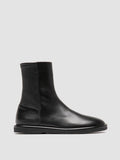 MARJORY 106 - Black Leather Zipped Boots - thumb image 1,side view