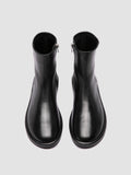 MARJORY 106 - Black Leather Zipped Boots - thumb image 2,side view