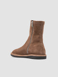MARJORY 106 - Brown Suede Zipped Boots - thumb image 4,side view