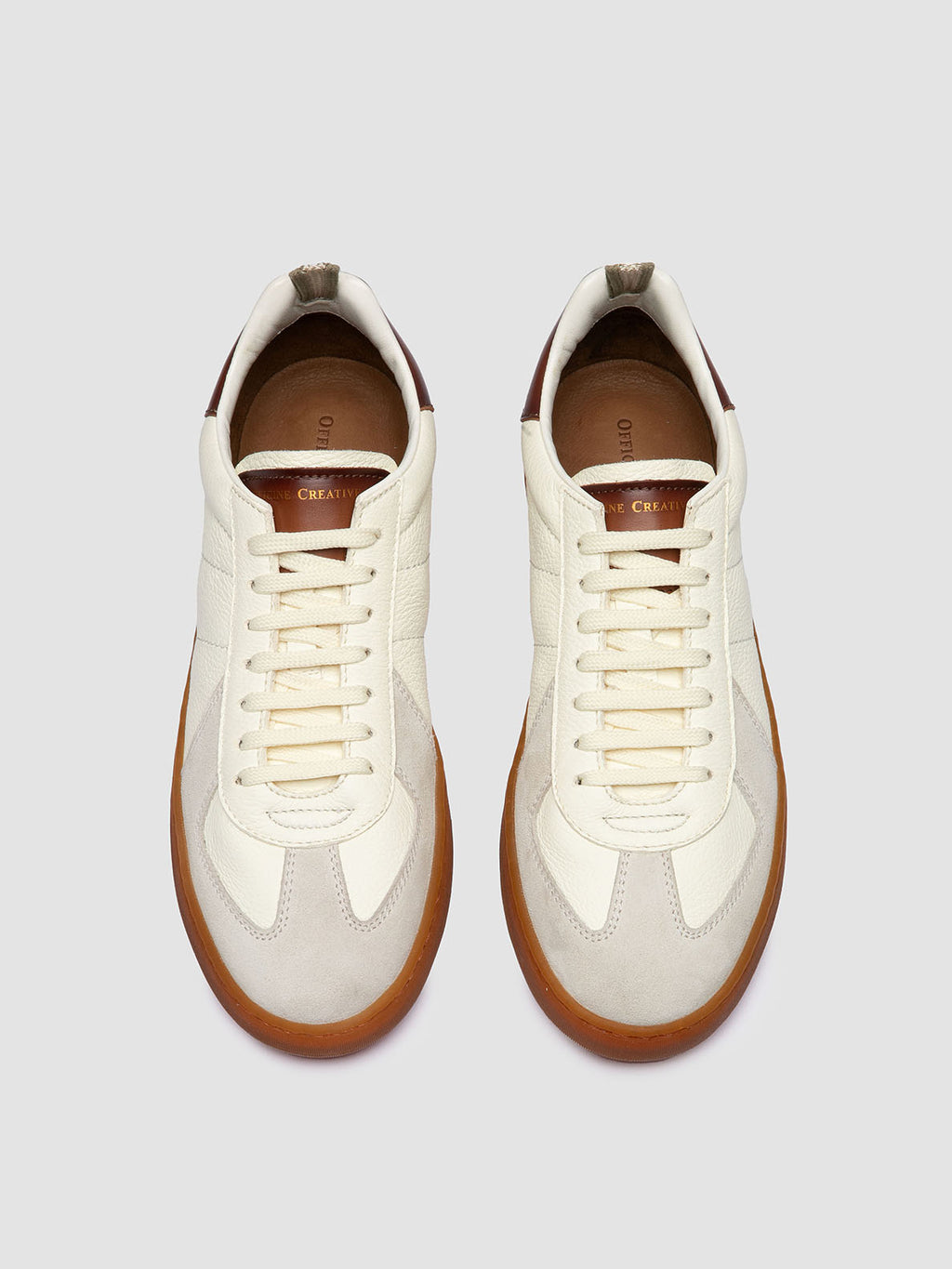 MILITIA 001 - White Leather Sneakers - image 2,side view