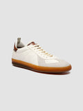 MILITIA 001 - White Leather Sneakers - thumb image 3,side view