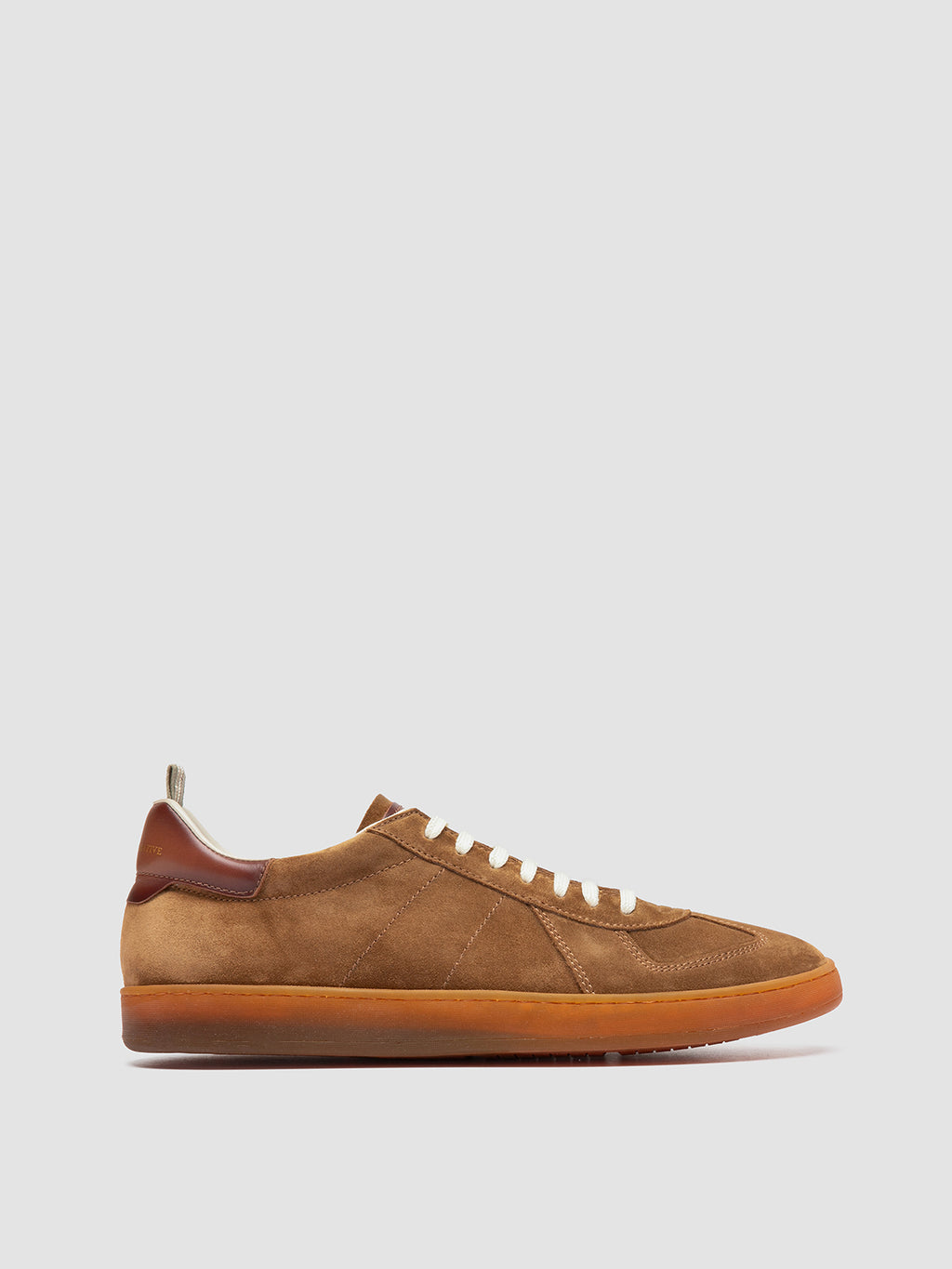 MILITIA 002 - Brown Suede and Leather Sneakers - image 1,side view