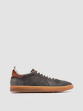 MILITIA 002 - Grey Suede and Leather Sneakers - thumb image 1,side view