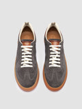 MILITIA 002 - Grey Suede and Leather Sneakers - thumb image 2,side view