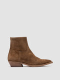 NOELIE DD 102 - braune Wildlederstiefel mit Reißverschluss - thumb image 1,side view