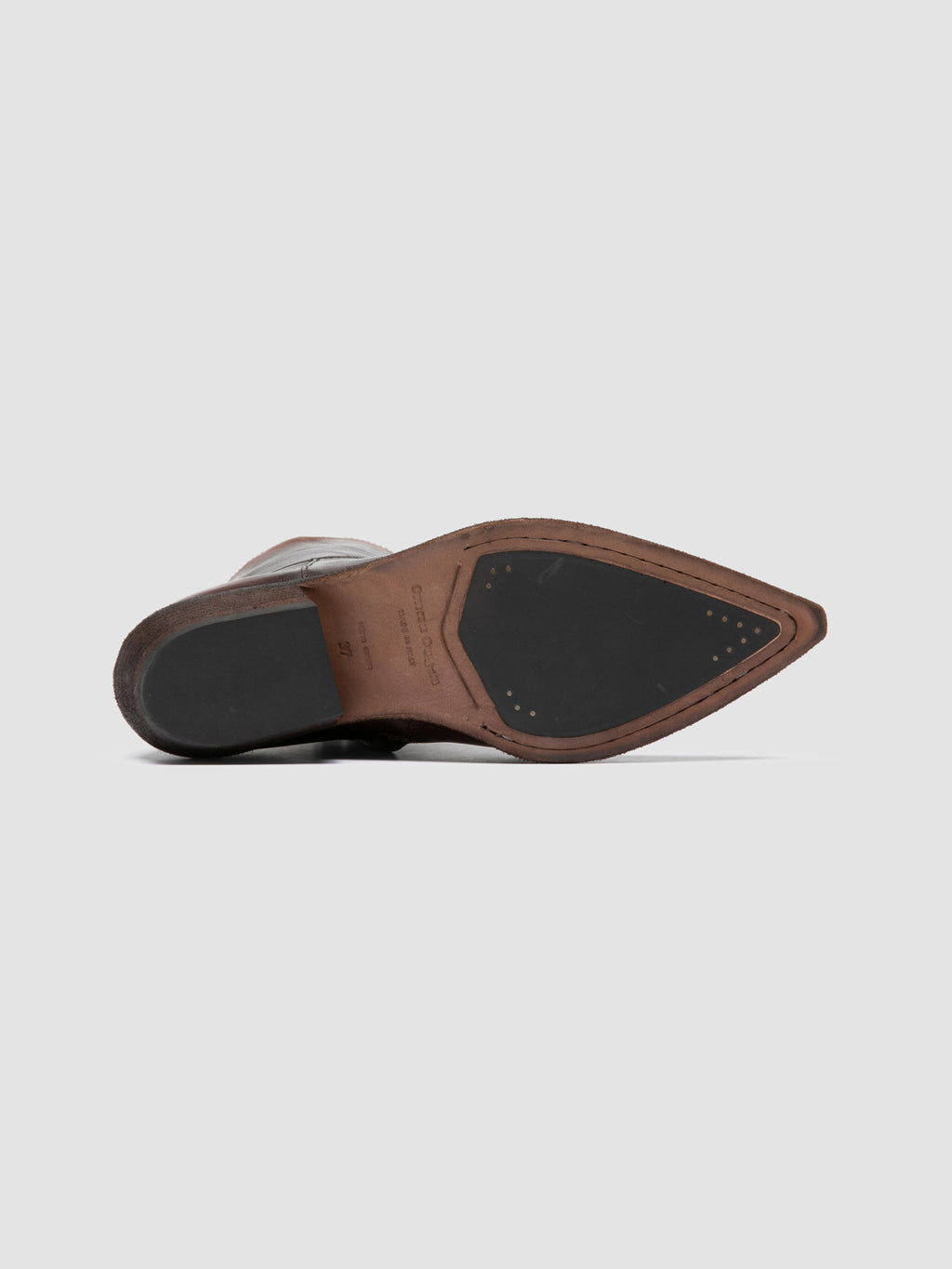 NOELIE DD 102 - Braune Stiefel aus Leder mit Reißverschluss - image 5,side view