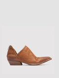NOELIE DD 106 - Brown Suede Zipped Boots - thumb image 1,side view
