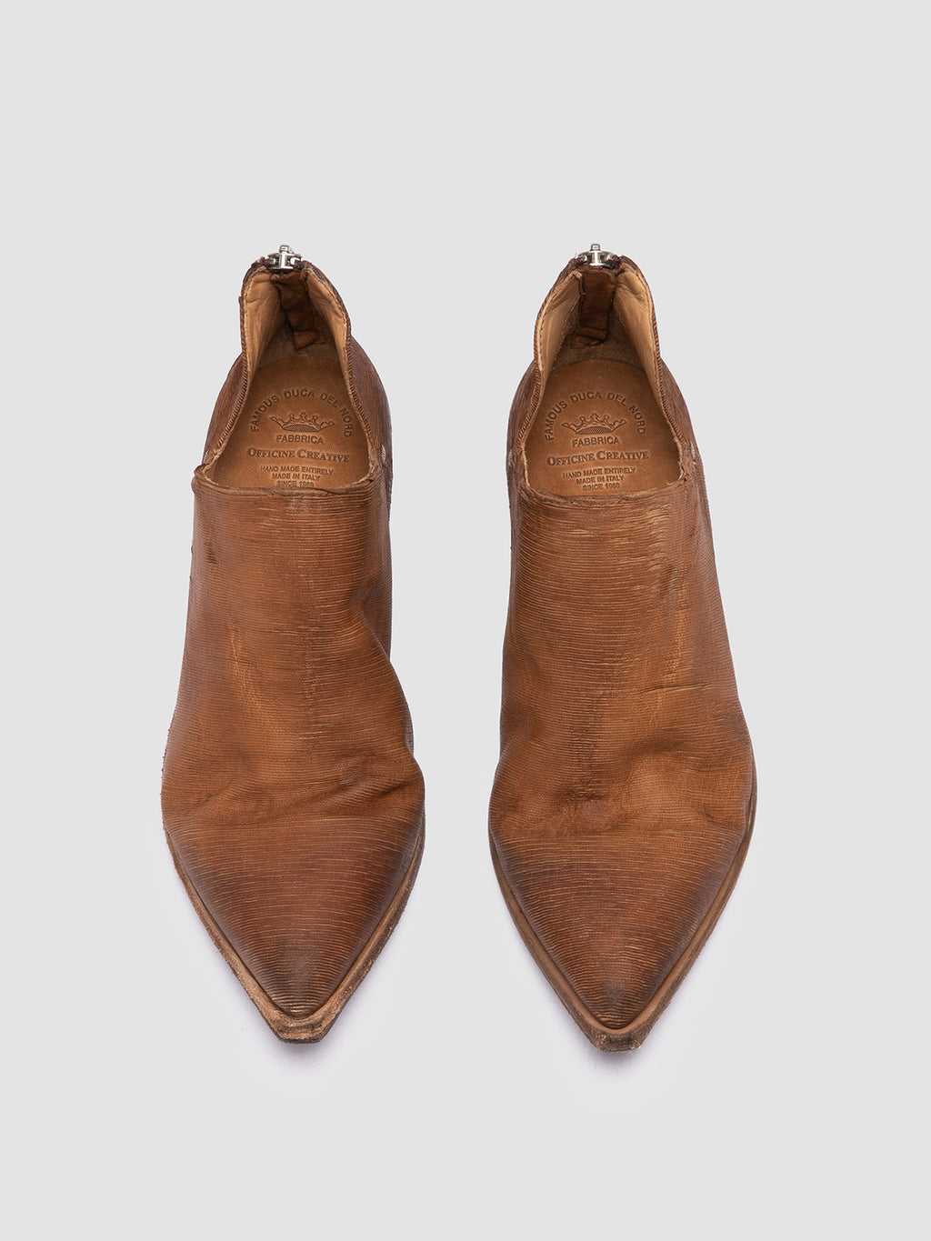 NOELIE DD 106 - Brown Suede Zipped Boots - image 2,side view