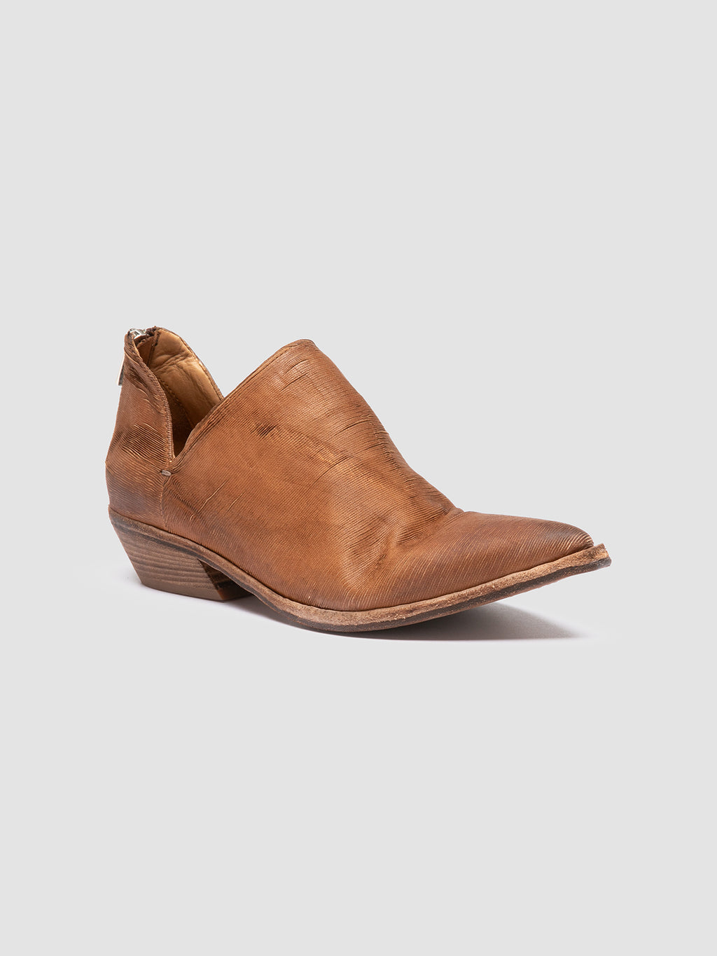 NOELIE DD 106 - Brown Suede Zipped Boots - image 3,side view