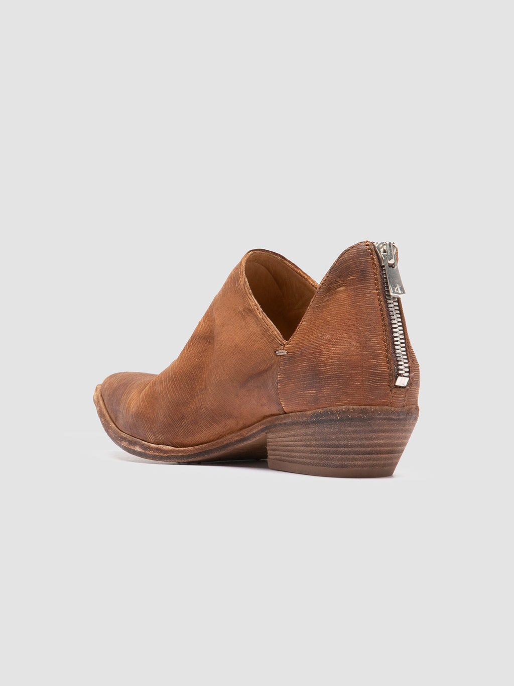 NOELIE DD 106 - Brown Suede Zipped Boots - image 4,side view