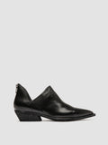 NOELIE DD 106 - Black Leather Zipped Boots - thumb image 1,side view