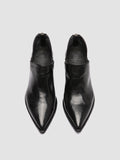 NOELIE DD 106 - Black Leather Zipped Boots - thumb image 2,side view