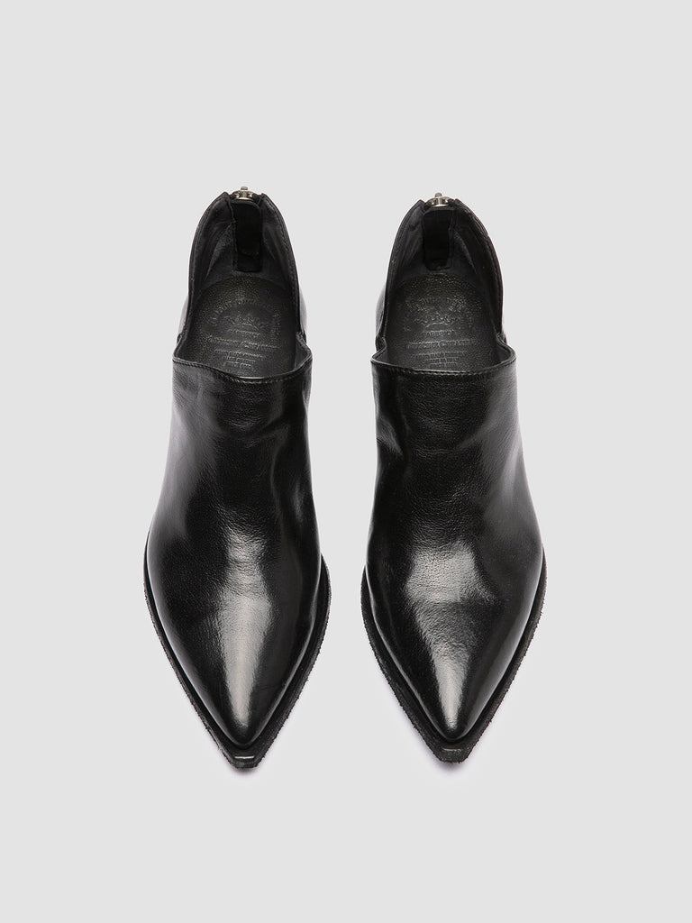 NOELIE DD 106 - Black Leather Zipped Boots