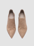 NOELIE DD 106 -Taupe Suede Zipped Boots - thumb image 2,side view