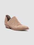 NOELIE DD 106 -Taupe Suede Zipped Boots - thumb image 3,side view