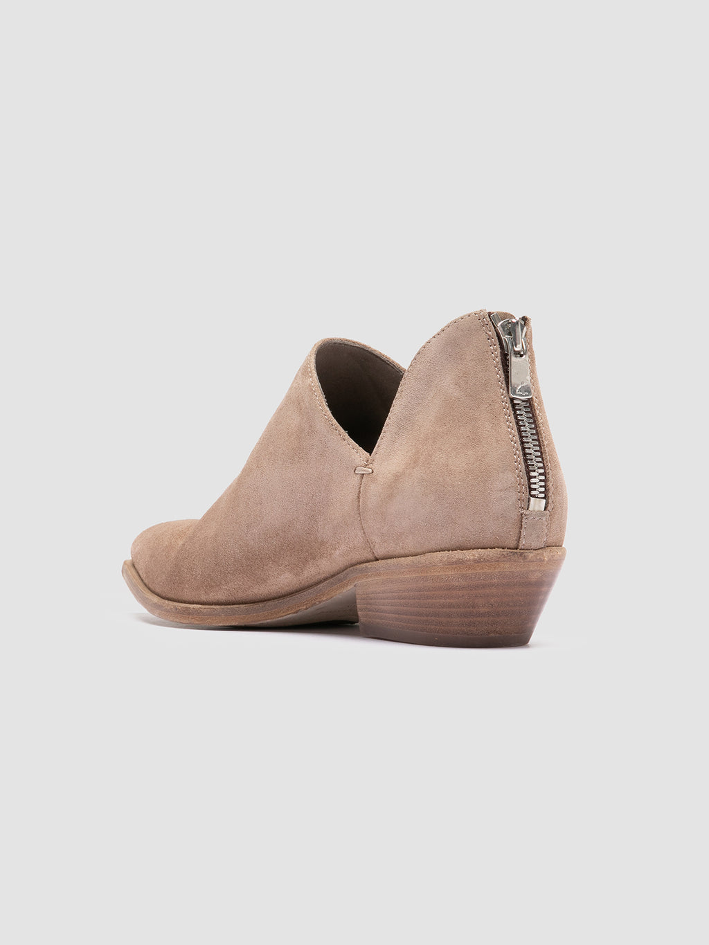 NOELIE DD 106 -Taupe Suede Zipped Boots - image 4,side view
