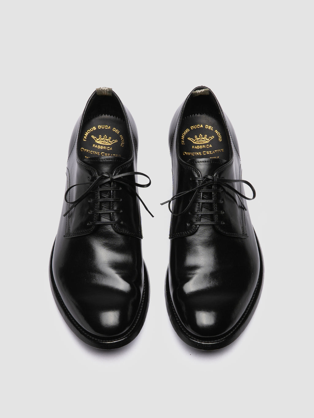 ANATOMIA 060 - Black Leather Derby Shoes - image 2,side view