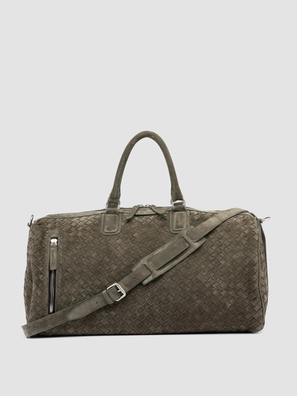 ARMOR 01 - Green Wowen Suede Weekender - image 1,side view