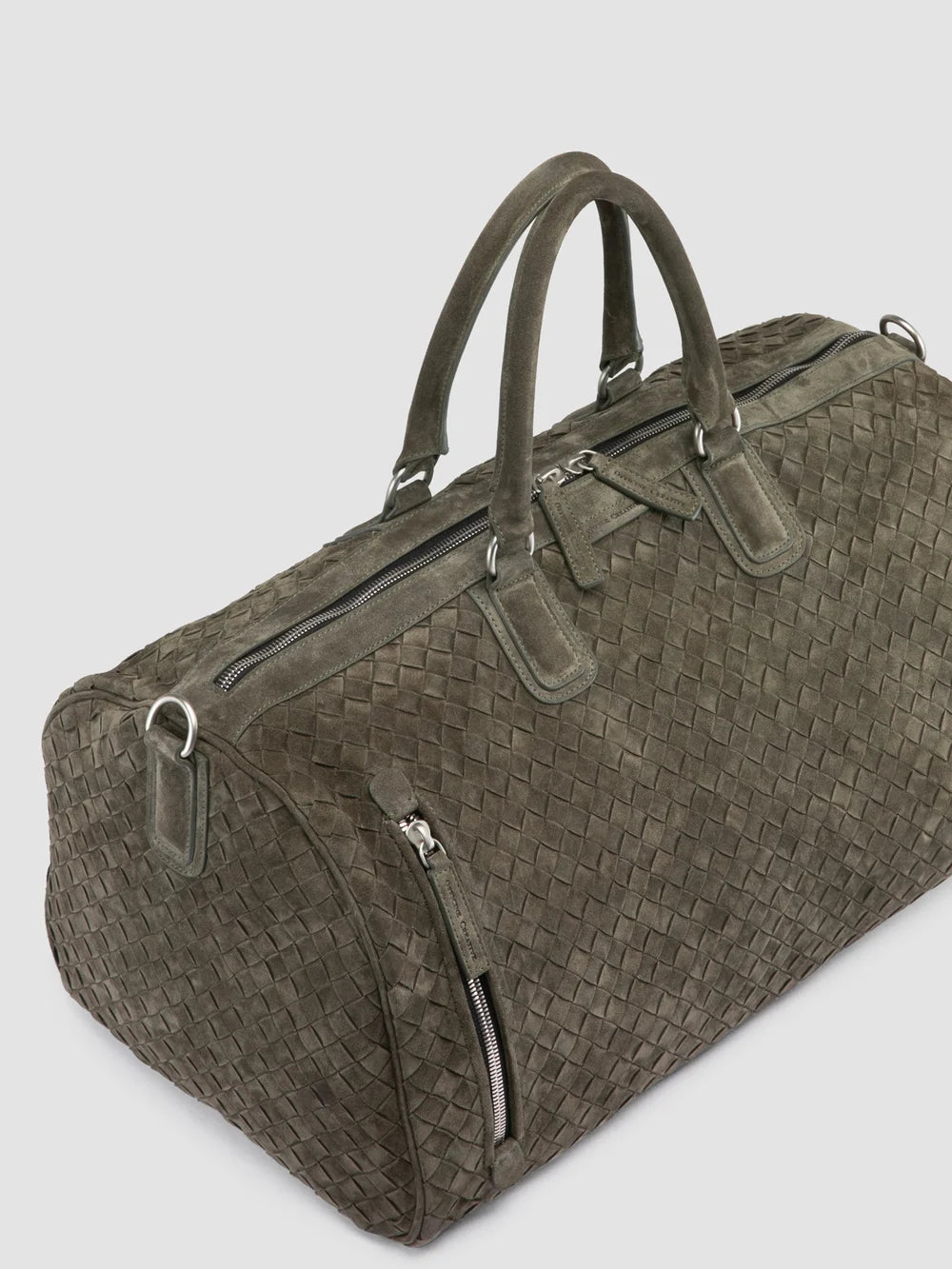 ARMOR 01 - Green Wowen Suede Weekender - image 2,side view