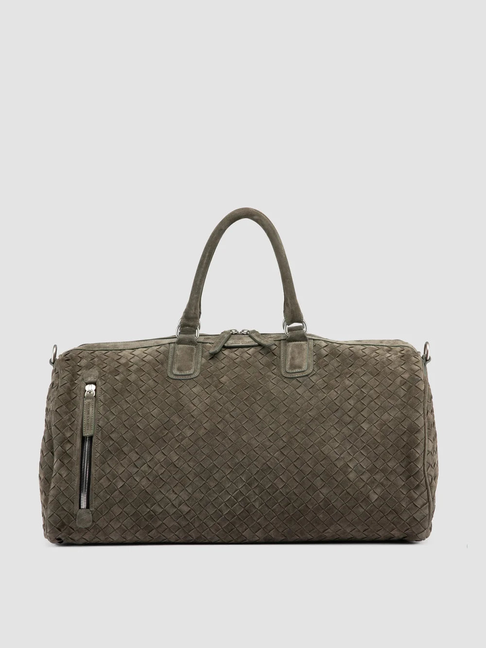 ARMOR 01 - Green Wowen Suede Weekender - image 3,side view