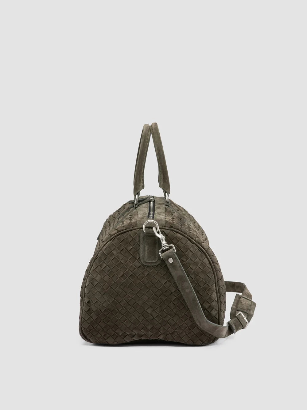 ARMOR 01 - Green Wowen Suede Weekender - image 6,side view