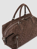 ARMOR 019 - Brown Leather Travel Bag - thumb image 2,side view