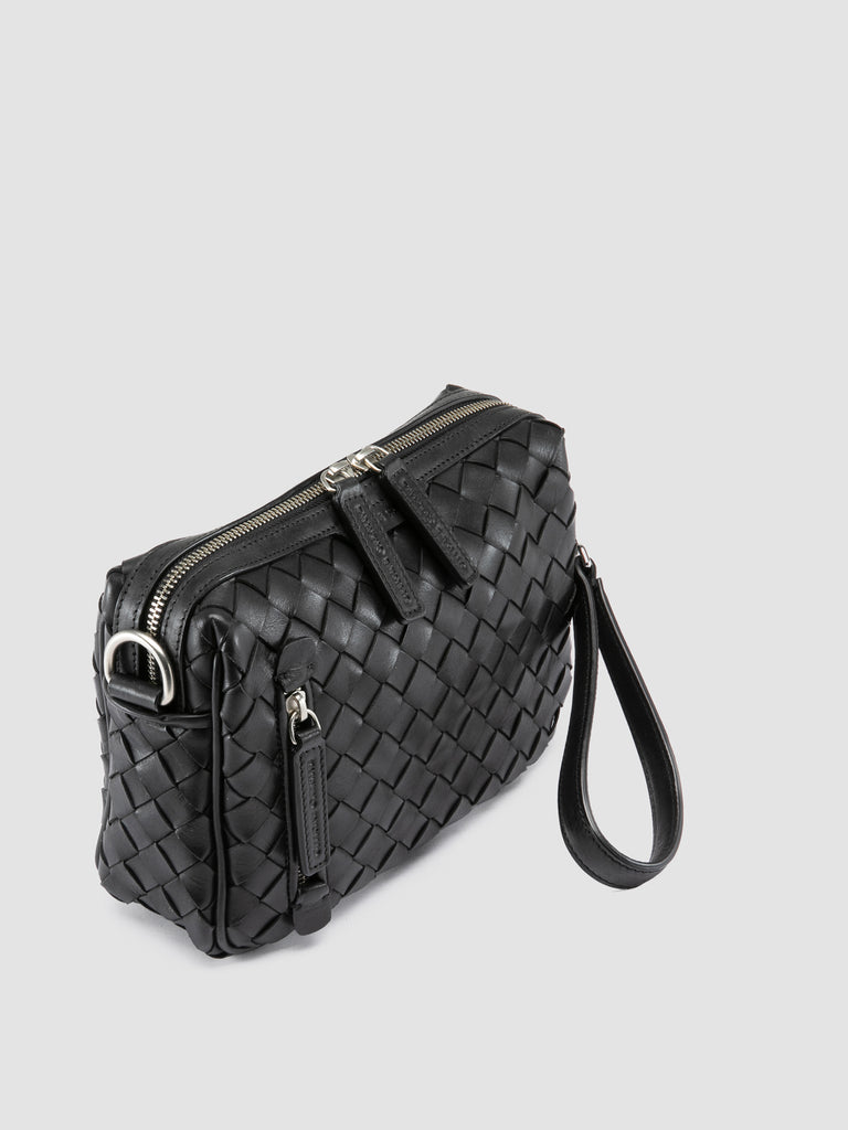 ARMOR 023 - Schwarze Pouch-Tasche aus Leder-hover