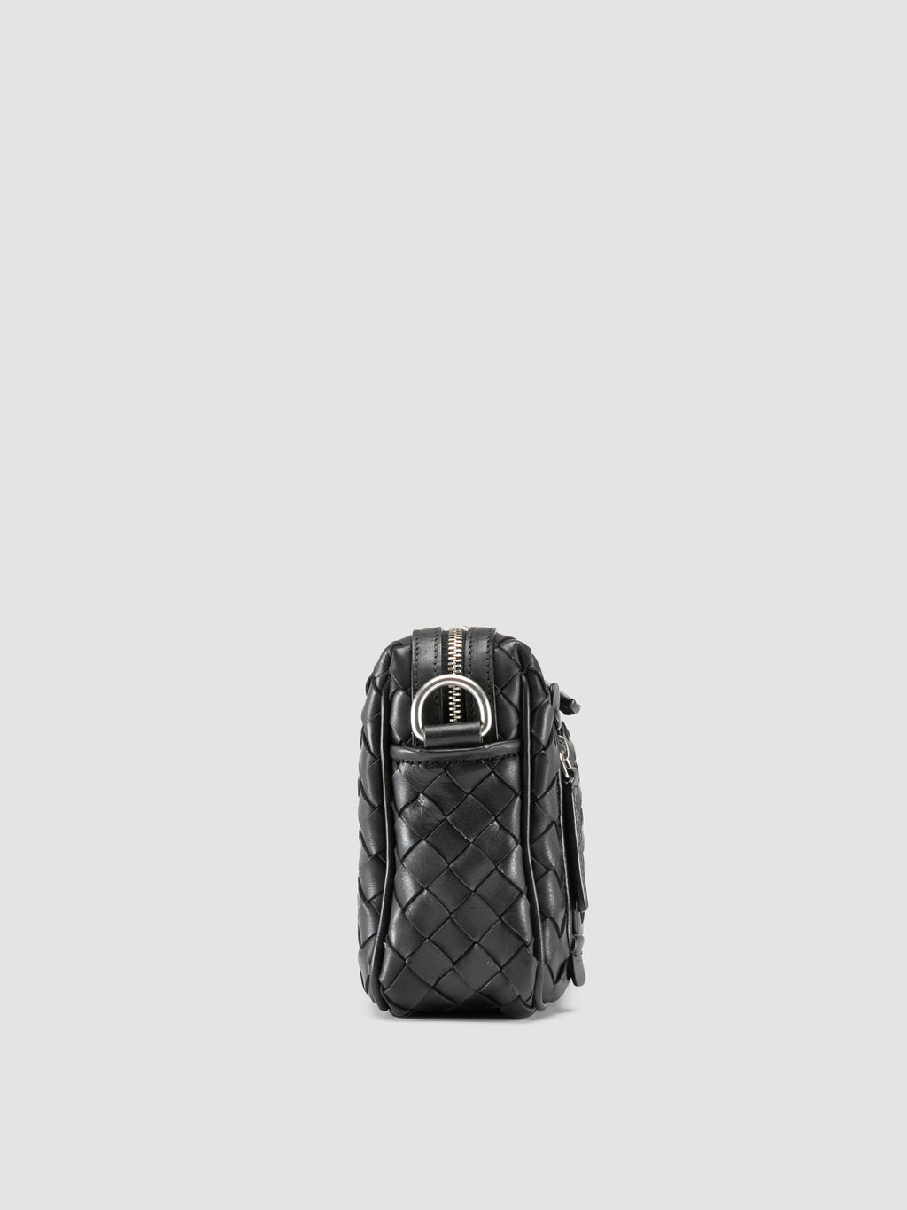 ARMOR 023 - Schwarze Pouch-Tasche aus Leder - image 3,side view