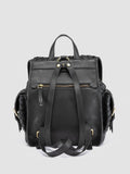 AURA 004 - Black Leather Backpack - thumb image 4,side view