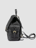 AURA 004 - Black Leather Backpack - thumb image 5,side view